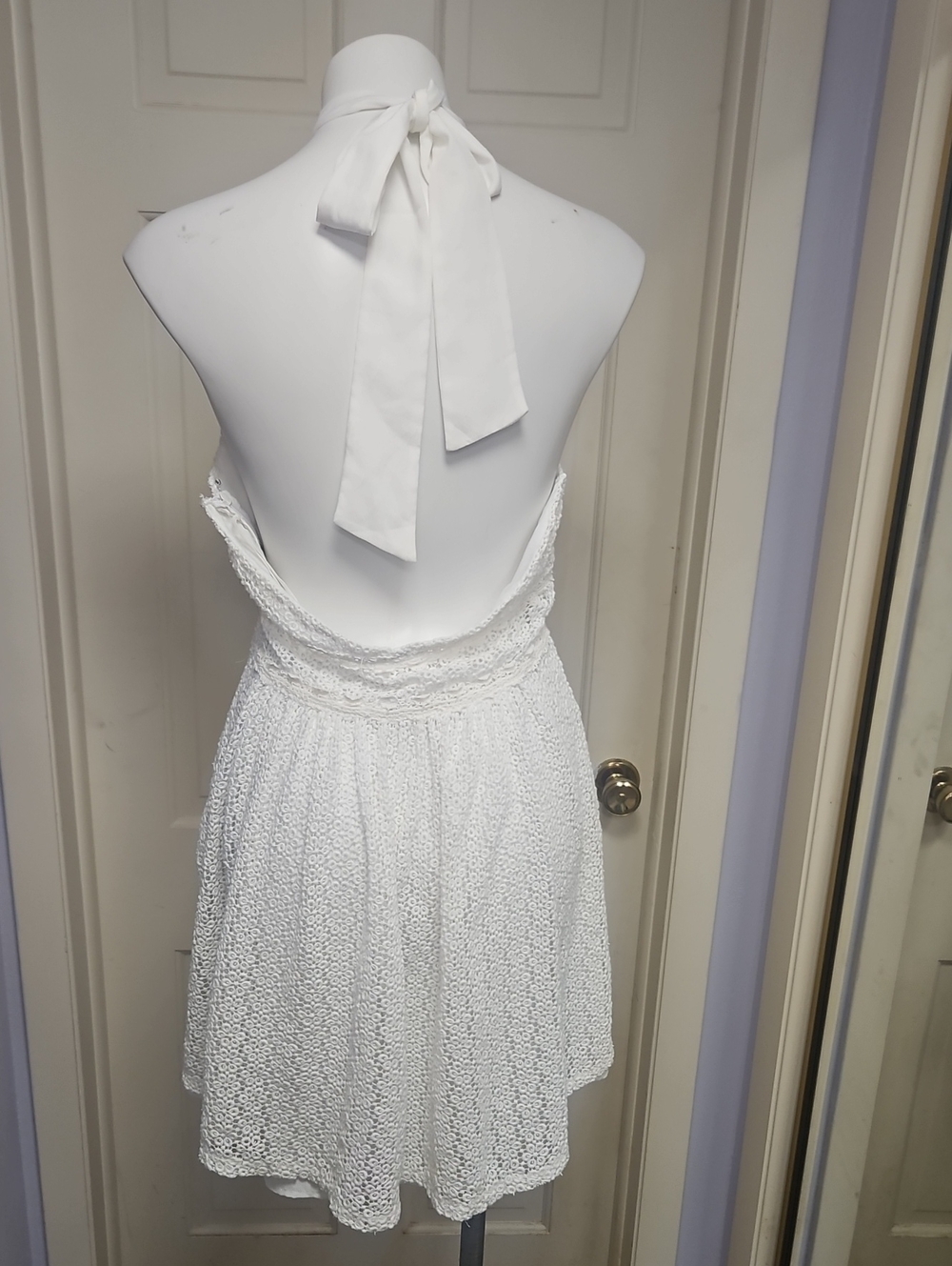 Free People Marylnn Monroe Style Crochet Halter Dress - Picture 4 of 10